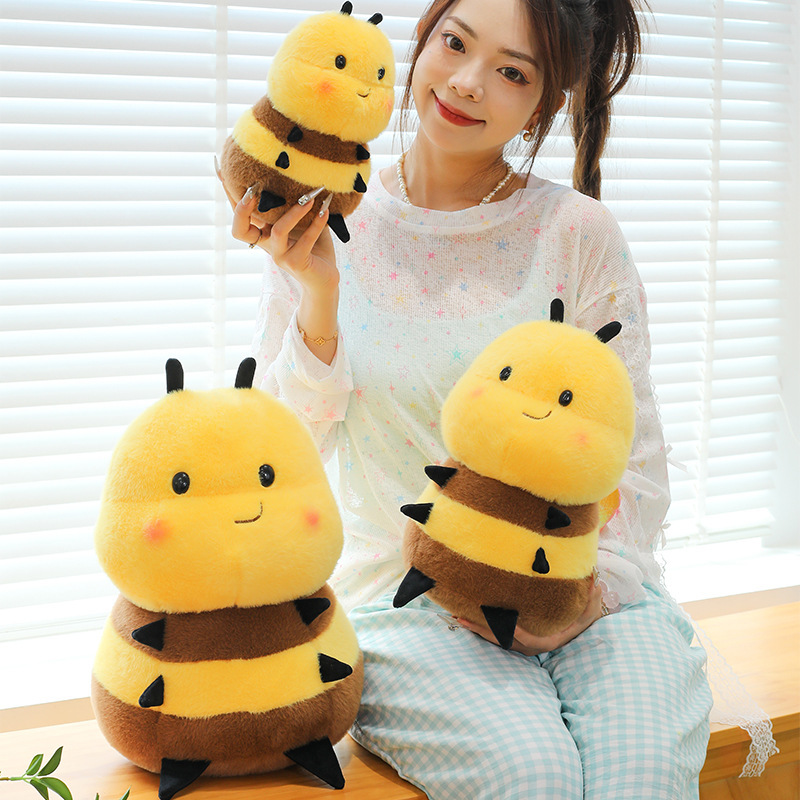 クリエイティブイエロービーぬいぐるみ人形漫画人形子供の誕生日プレゼントかわいいスロー卸売|undefined