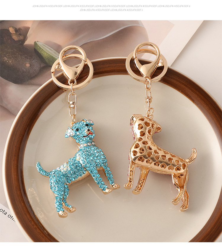 Cute Alloy Dog Unisex Bag Pendant Keychain display picture 6