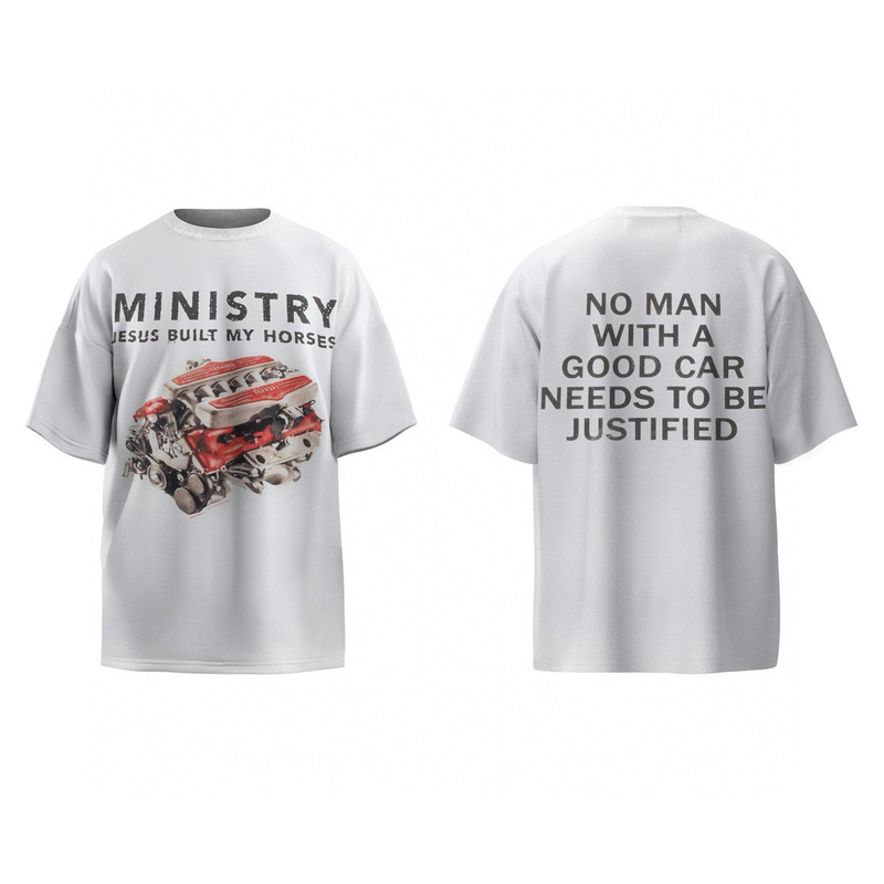 Epidemic Ferrari Summer American Pure Cotton Popular Short-Sleeved High Street Loose Casual Couple Trendy Brand T-Shirt