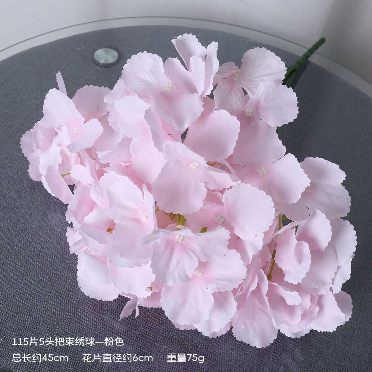Hortenida decoración de bodas disparo ramo floral arreglos floral al por mayor simulación de adornos de flores falsas