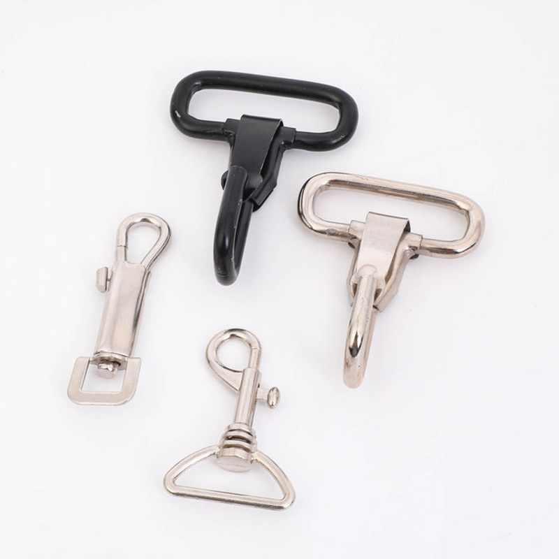 Clips metálicos giratorios para perros, accesorios de ferretería para bolsos y ropa, ganchos para mochilas de senderismo, ganchos de conexión de aleación de zinc, clips tipo boca de pez.
