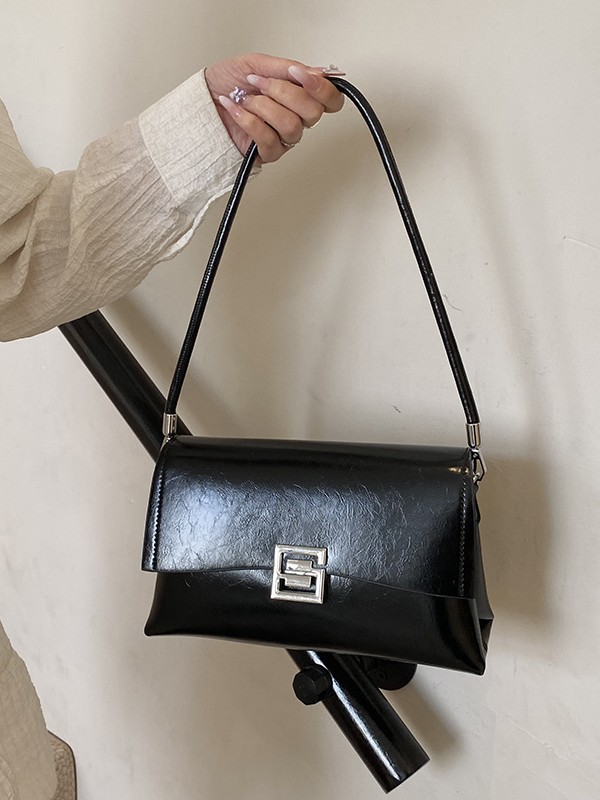 2025 nuevo bolso axilar de alta calidad bolso retro ocio de moda nicho pequeño bolso de cera de lujo ligero