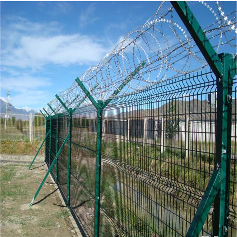 机场监狱围栏网机场钢丝网看守所围界网钢筋网围界机场Y型护栏