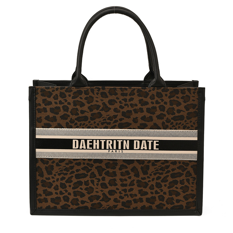 Leopardo retro versátil bolso de mano de viaje de mujer nuevo estilo transfronterizo de alto valor visual de gran capacidad retro bolso de ocio