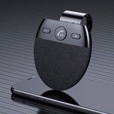 Car Bluetooth Hands-Free Telephone System Sun Visor Speaker Multi-Function Navigation Receiver for Car Calls (Bluetooth Hands-free dəstləri) - black