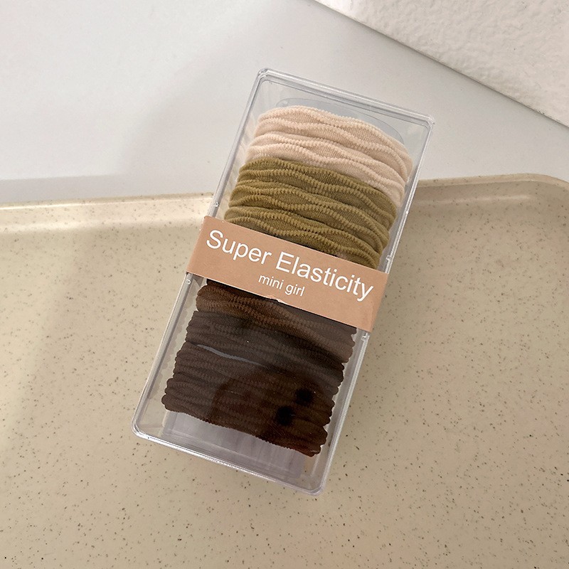 Gomas para el pelo de alta elasticidad, colores, en caja – Mayorista de Yiwu