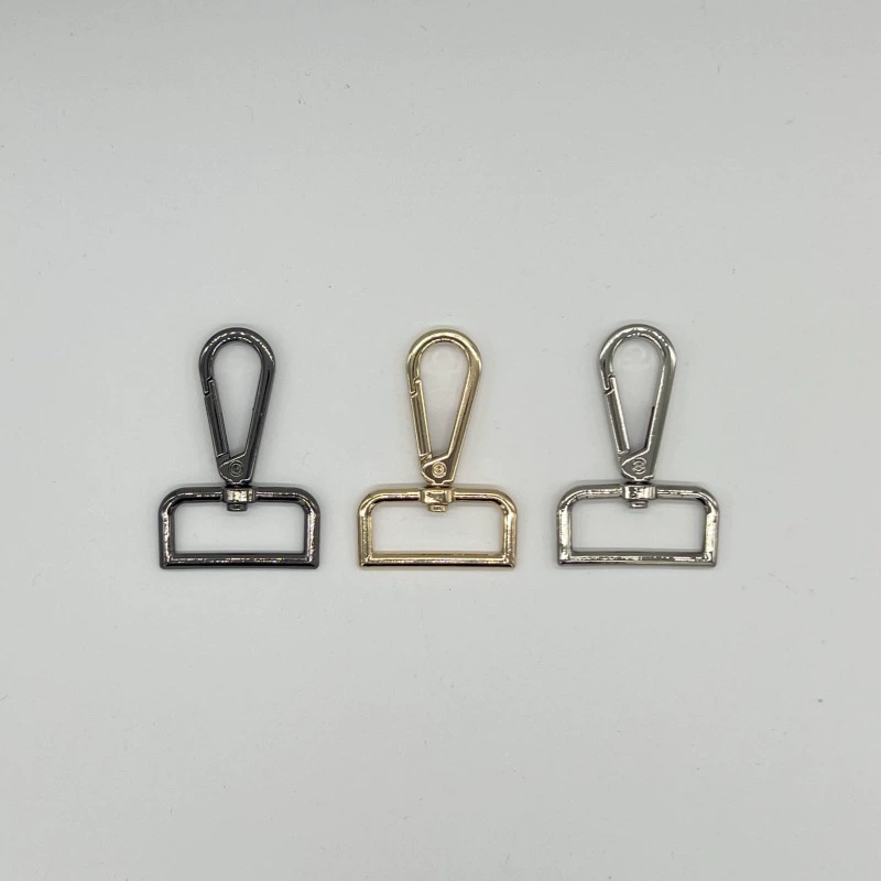 Оптовая продажа от производителя: пряжка из цинкового сплава для сумок, квадратная пряжка-крючок для багажа, крючок для ремня, пряжка для кожаных сумок