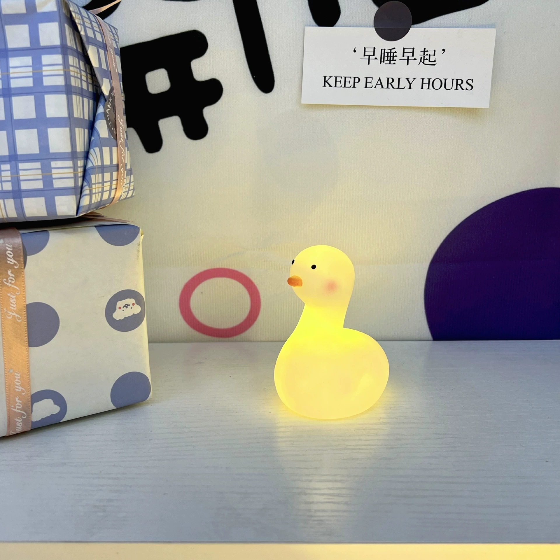 LED ночник (INS) Meijin, мультфильм 6 см, батарейный светильник в милом виде