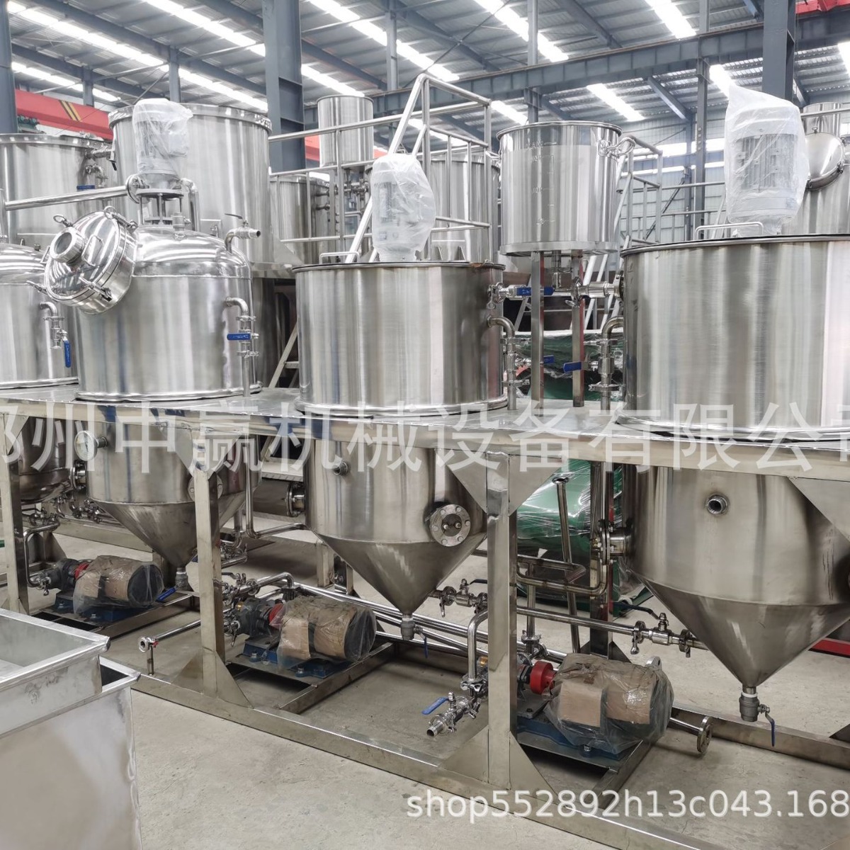 中赢机械食用油精炼设备厂家大型生产线芝麻油精炼设备