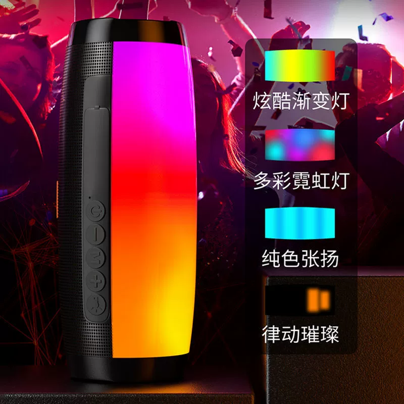 Трансграничная частная модель дома, красочная лампа, беспроводной Bluetooth, сабвуфер большой громкости, подключаемая карта, компьютерное аудио, портативный маленький динамик