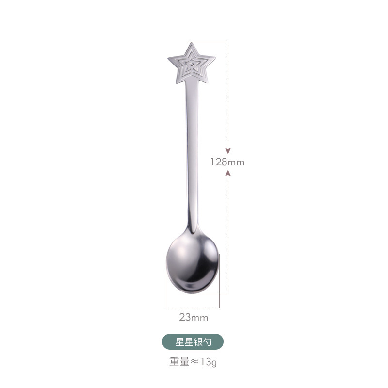 卸売りクリスマススプーンセットinsデザートスプーン金色ステンレスコーヒースプーンクリスマスクリエイティブプレゼントスプーン|undefined