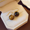 Fashionable silver needle, beads from pearl, fresh cute earrings, flowered, internet celebrity