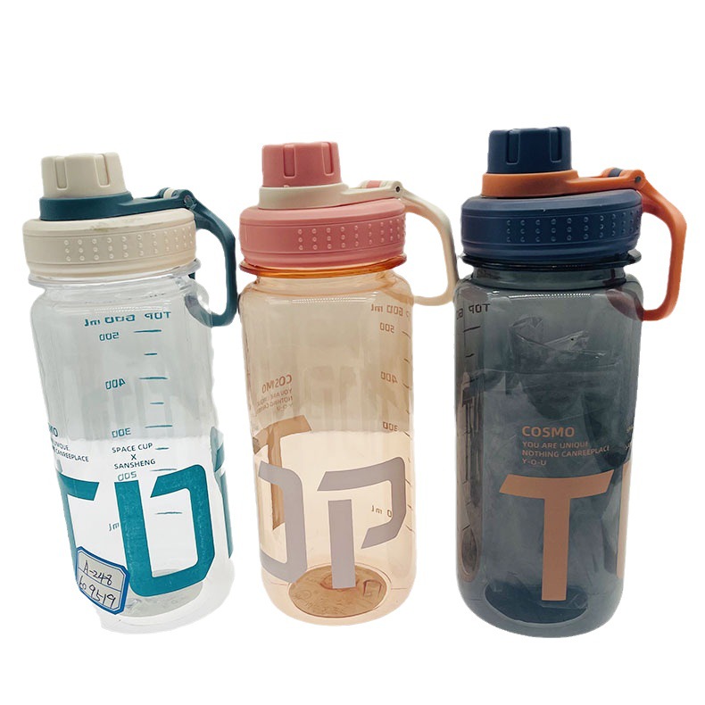 Taza de agua de plástico Sansheng para hombres y mujeres de gran capacidad 1000ml portátil conveniente deportes hervidor estudiante taza de ocio al aire libre