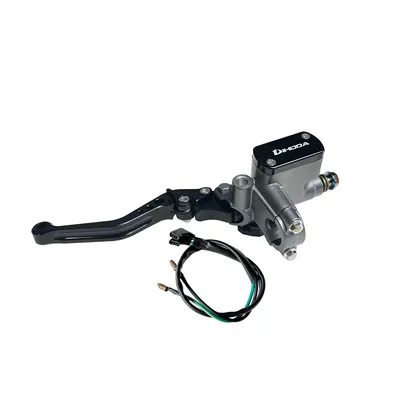 brake master cylinder for motorcycles, Other brake systems - gray-pump-black-left