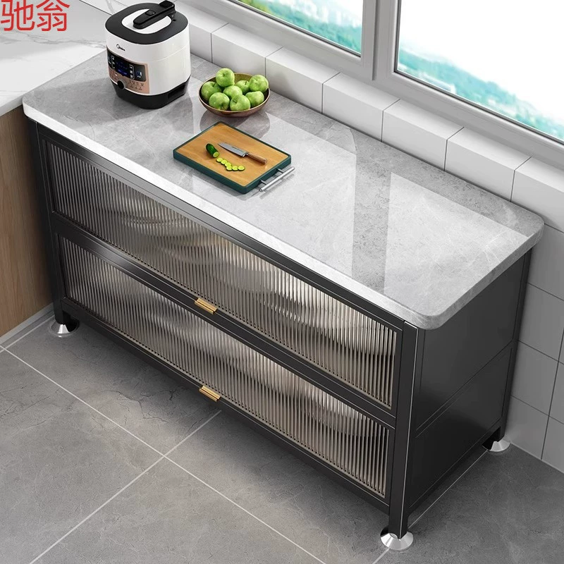 B1A Yanao кухонный верстак для резки овощей, многофункциональная полка для хранения, шкаф для хранения, микроволновая печь, миска, боковой шкаф для хранения