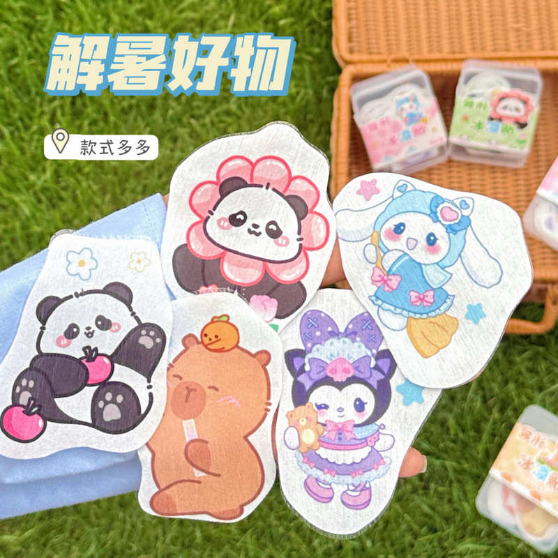 箱入り特殊形状冷却パッチ、夏の暑さ対策、リフレッシュ冷却パッチ、冷却冷却アイスパッチ、携帯電話解熱パッチ、冷却パッチ|undefined