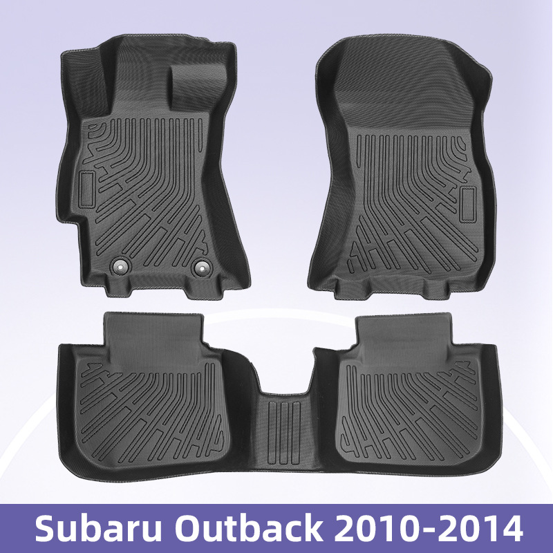 Aplicable a Subaru Outback 2010 - 2014 TPE Foot Pads 3D All-Weather Material Backpack Pads