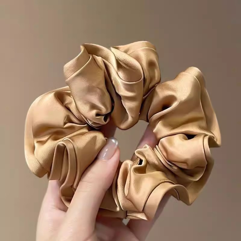 2026 nuevo estilo coreano super grande anillo de pelo intestino grande niñas de alto nivel de sensación de cabello de flores cuerdas de cabello de cordón de goma adornos para el cabello