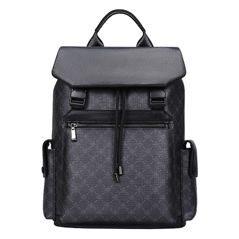 Nueva moda hombres mochila de moda impresión de gran capacidad 15,6 pulgadas ordenador mochila viaje Mochila de cuero