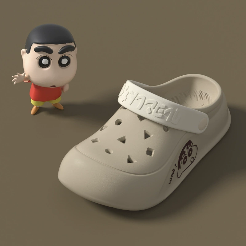 明盛 Crayons, summer footwear platform, cute non-slip beach sandals