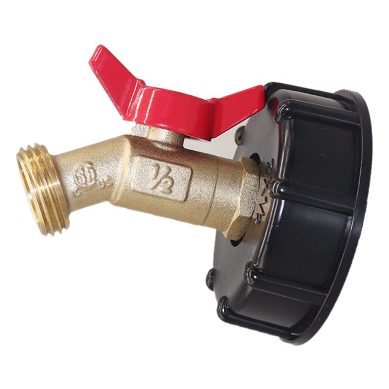 3/4 pulgadas 2 pulgadas NPS americano 1000LIBC Tonelada Junta de barril S60 * 6 Tonelada de latón grifo de mariposa 62mm