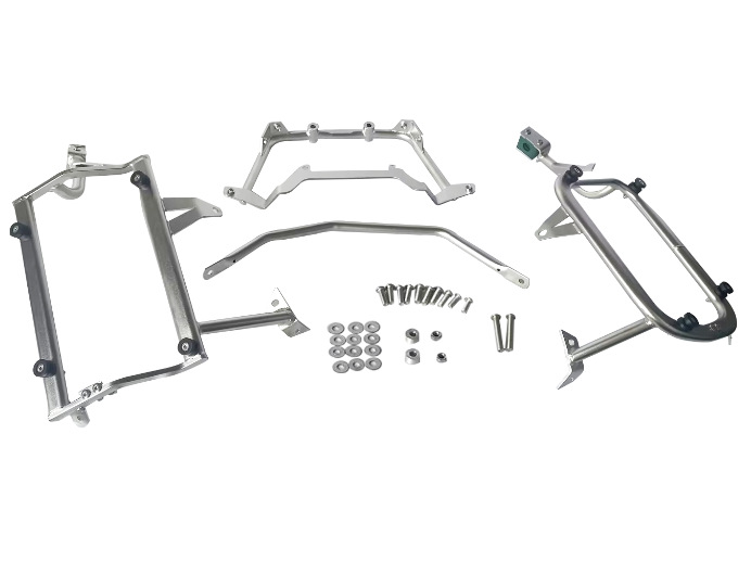 Aplicable a BMW F700-800GS izquierda de aleación de aluminio tres caja marco de caja lateral marco de caja trasera marco de caja trasera caja de almacenamiento