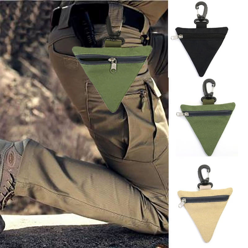 Открытый треугольный карман Тактический нулевой кошелек военный Вентилятор тактическая Пряжка для бега Портативная сумка для хранения инструментов EDC ручная сумка