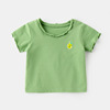 Short sleeve T-shirt girl's, children's cotton top, summer summer clothing, children's clothing, 1 sample, 3 years