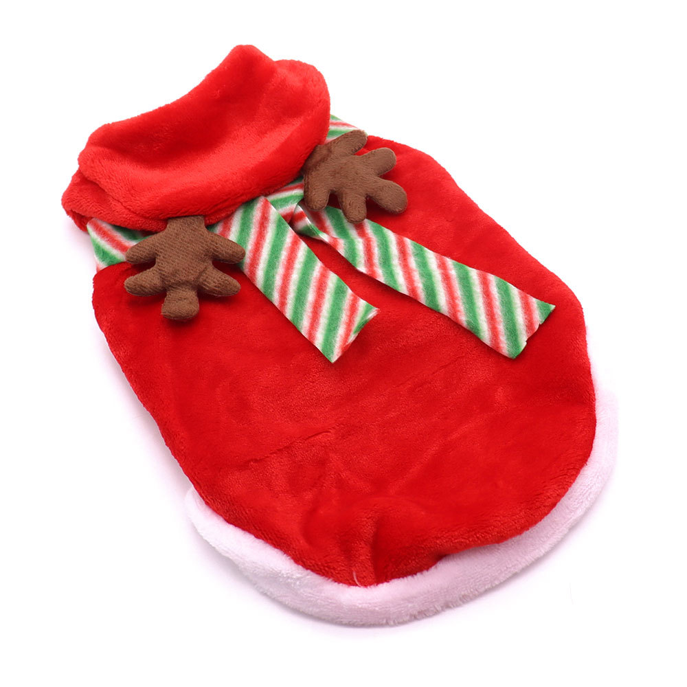 Ropa para mascotas, ropa para perros de Navidad, perros pequeños cálidos, lucha contra la ley, coki, sombrero de Navidad, gatito, ropa de otoño e invierno