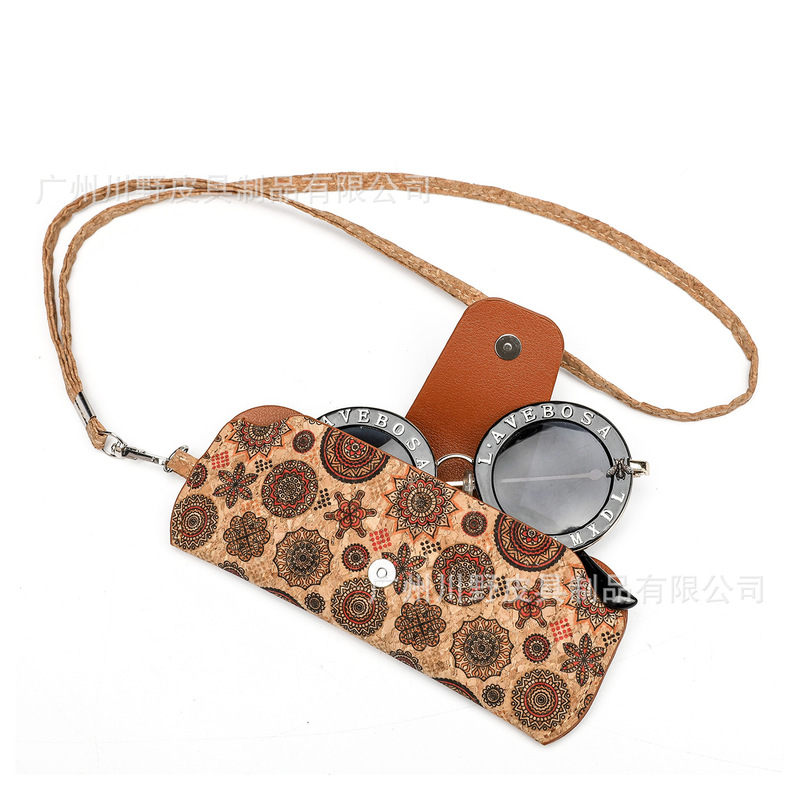 European and American Eco-Friendly Cork Printed Portable Neck-Hanging Glasses Storage Bag, Sunglasses Case, Anti-Drop Sunglasses Pouch European and American Eco-Friendly Cork Printed Portable Neck-Hanging Glasses Storage Bag, Sunglasses Case, Anti-Drop Sunglasses Pouch