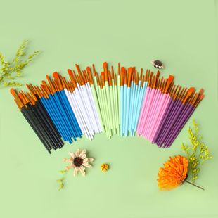 Wholesale Children's Nylon Digital Oil Paint Brush Graffiti Coloring Paint Brush Kindergarten Line Drawing Pen Watercolor Powder