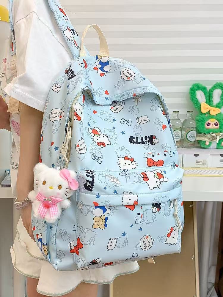 Nuevas mochilas para mujeres, lindas chicas dulces, mochilas para estudiantes de secundaria, mochilas versátiles de gran capacidad para estudiantes de primaria