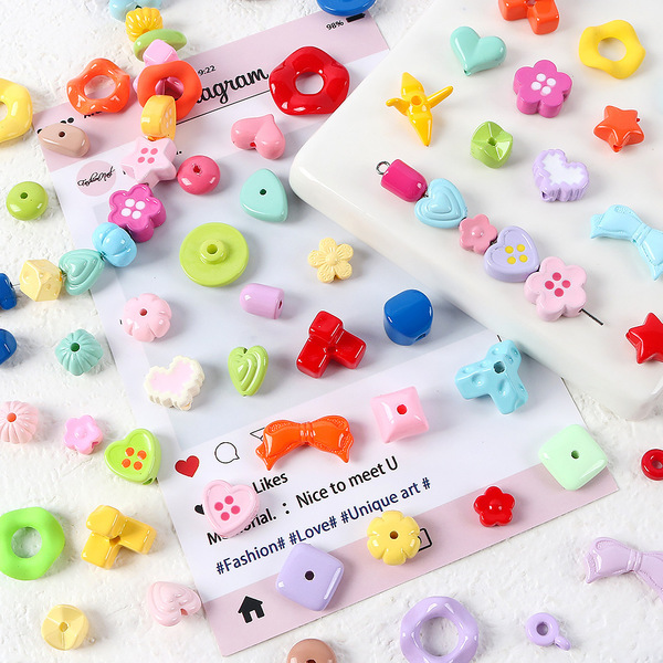 Acrylic double-sided beads