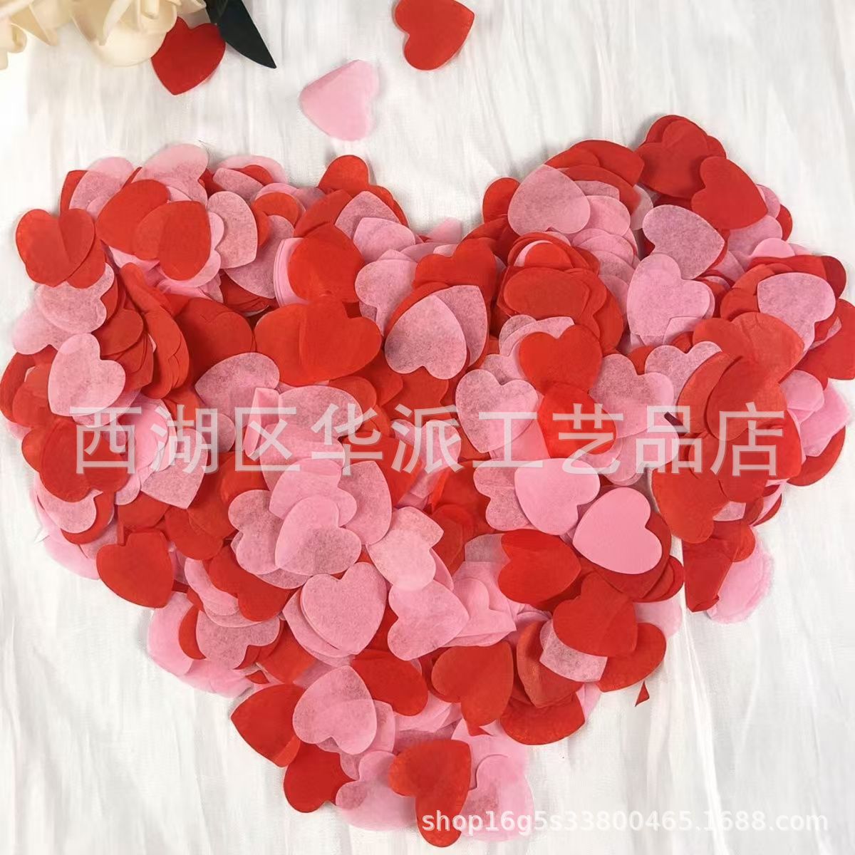 10g colorido 2.5cm confeti de amor fiesta de bodas de San Valentín sosteniendo pétalos globos transparentes relleno de bola de olas