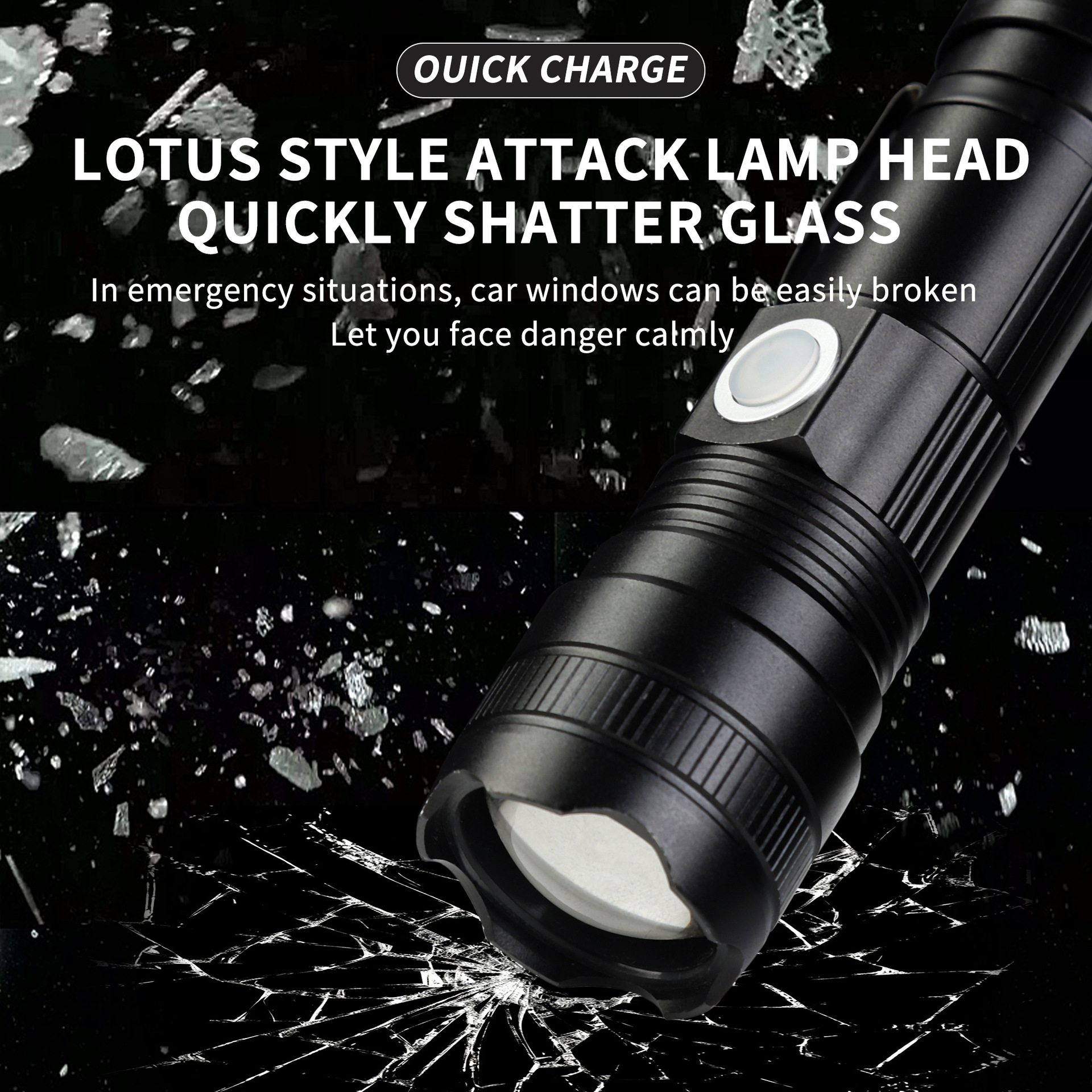 Nueva linterna de luz transfronteriza Tipo-C recargable telescópica zoom magnético lámpara de trabajo portable mini lámpara portátil