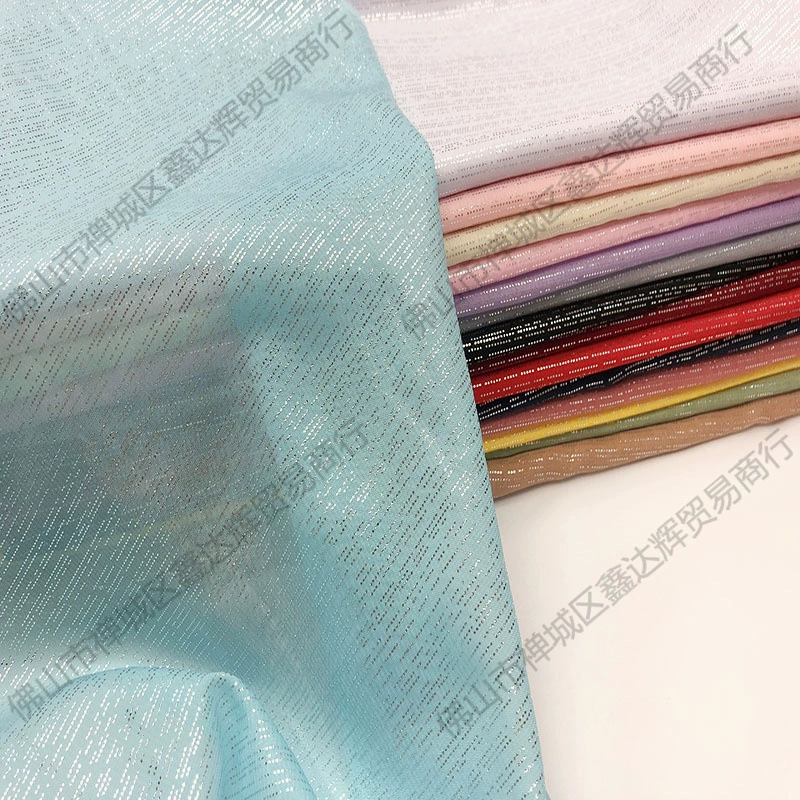 Шифоновая ткань, горячая серебряная линия в виде капель дождя, простые полоски, полупрозрачная ткань для одежды ручной работы, современное украшение