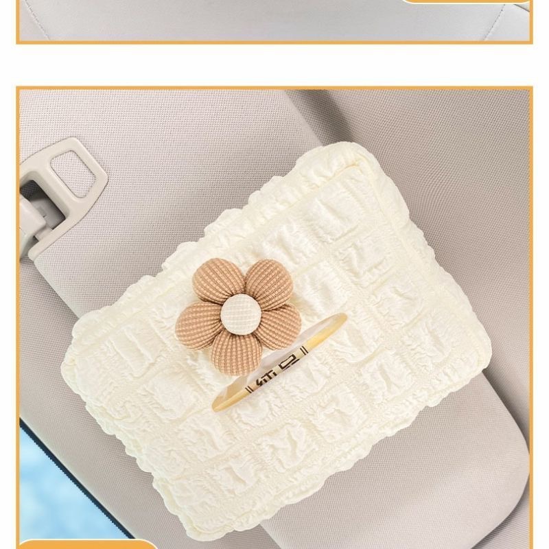 Car Tissue Box, Car Tissue Box, Armrest Box, Sun Visor Seat, Car Hanging Type, Cute and Simple for Women