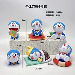 6 昼休みジングルフィギュアドラえもん休憩ドラえもんトレンディなガシャポンベビーマシンモデル装飾品
