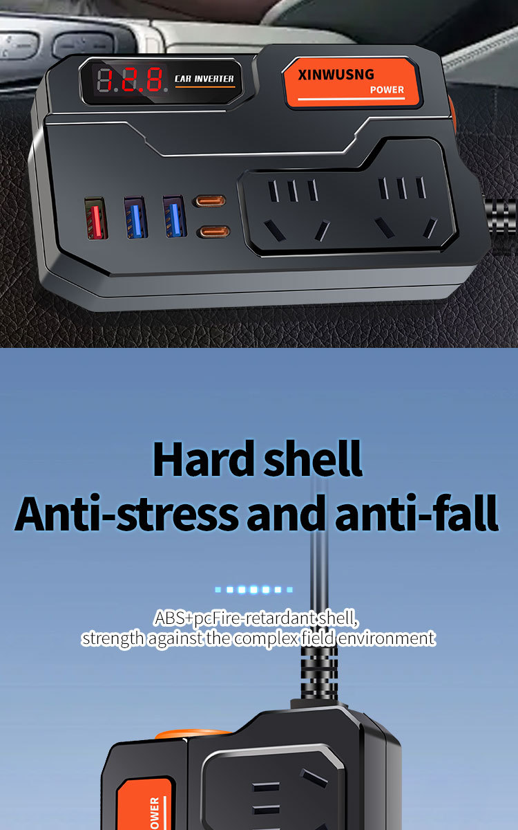 Cross-border car inverter 12V24V to 220V truck power converter multifunctional car socket charger