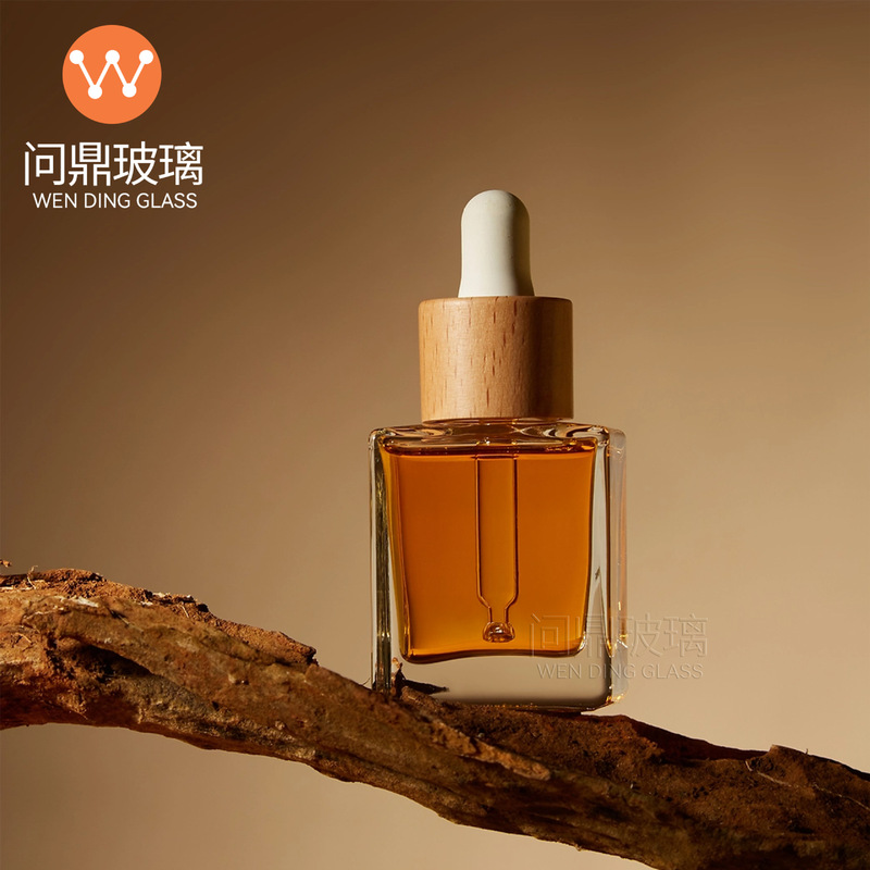 工厂现货竹木圈精油瓶15ml30ml精华玻璃瓶精油滴管瓶玻璃分装瓶|undefined