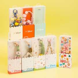 新款手机挂绳包装盒 华为苹果手机链中性通用包装塑料盒现货批发