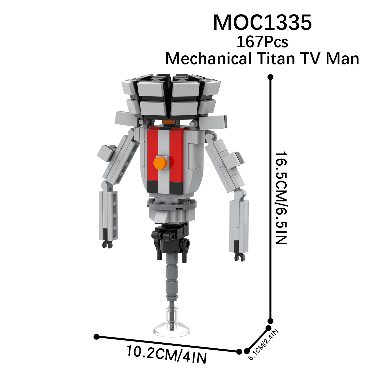 MOC игра SKIBIDI Туалет Туалет мониторинг человек НЛО совместимо с LEGO собранные блоки игрушки