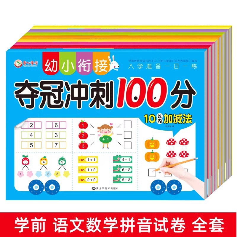 TT幼小衔接测试卷全套夺冠冲刺100分幼儿园宝宝儿童学前入学准备