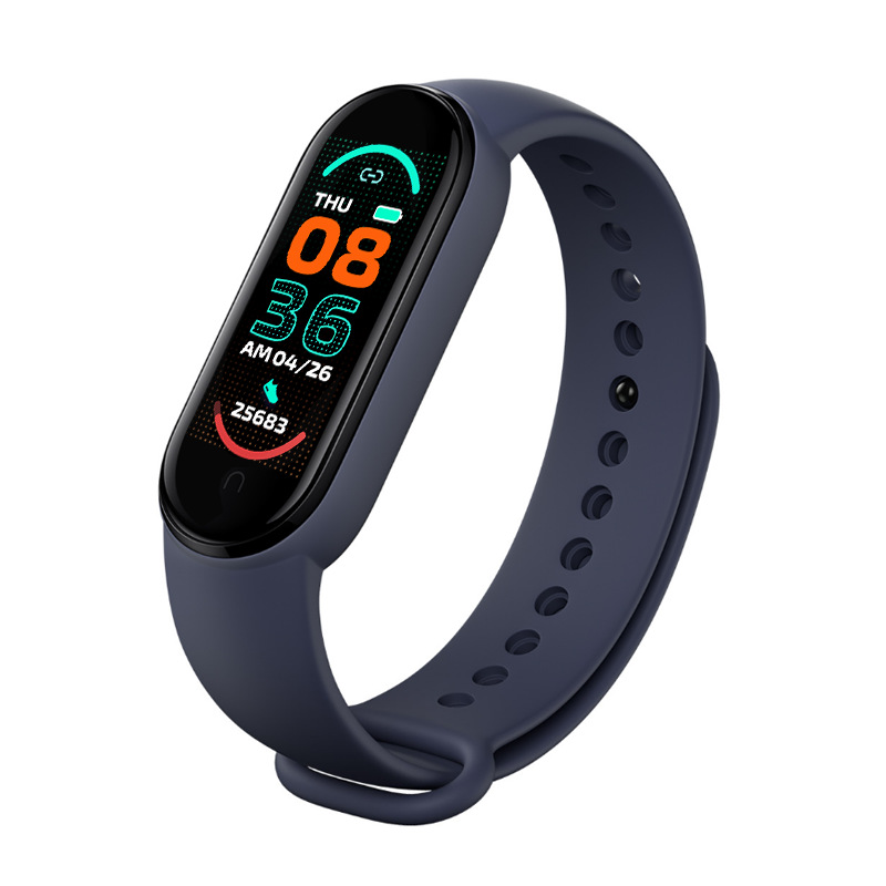 M6 pulsera inteligente ritmo cardíaco presión arterial Bluetooth paso contando música tiempo sueño monitoreo transfronterizo M6 pulsera deportiva inteligente