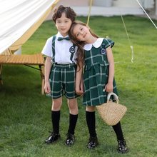 幼儿园园服英伦风儿童夏季学生装女学院风校服套装夏装小学生班服