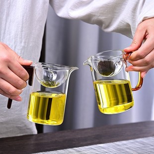Xiaoqing mandarin high borosilicate heat-resistant tea fair cup thickened tea cup water separation integrated tea filter male cup