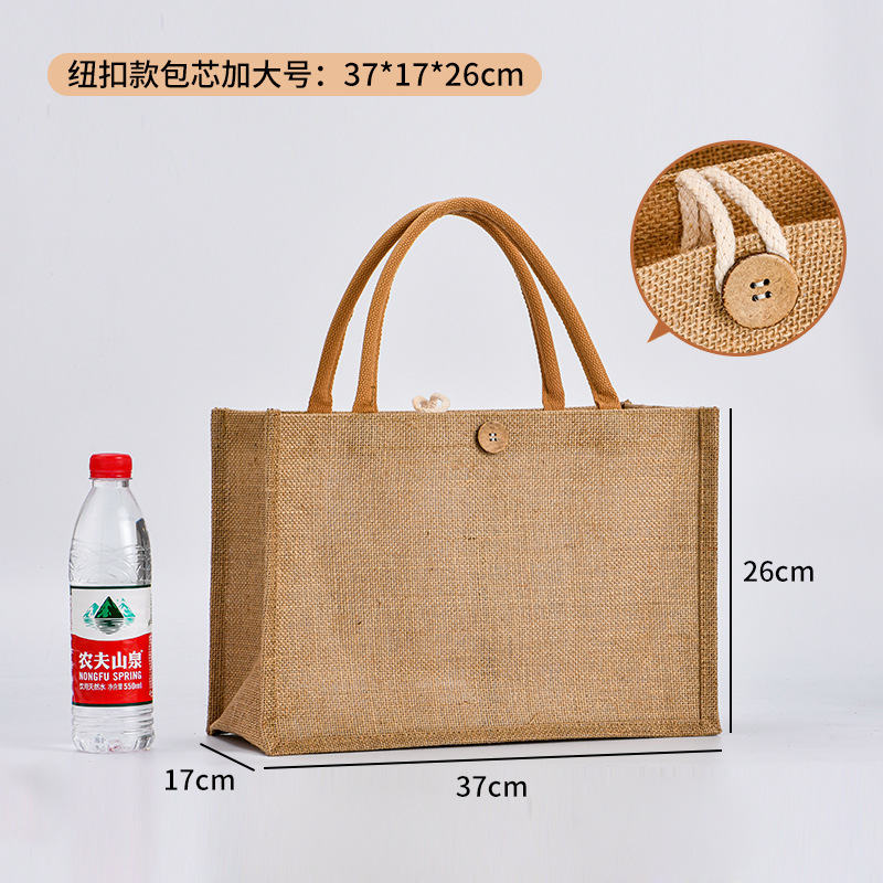 麻袋現物卸売りdiy黄麻レジ袋環境保護麻布手提げ袋麻布バッグ印刷ロゴ|undefined