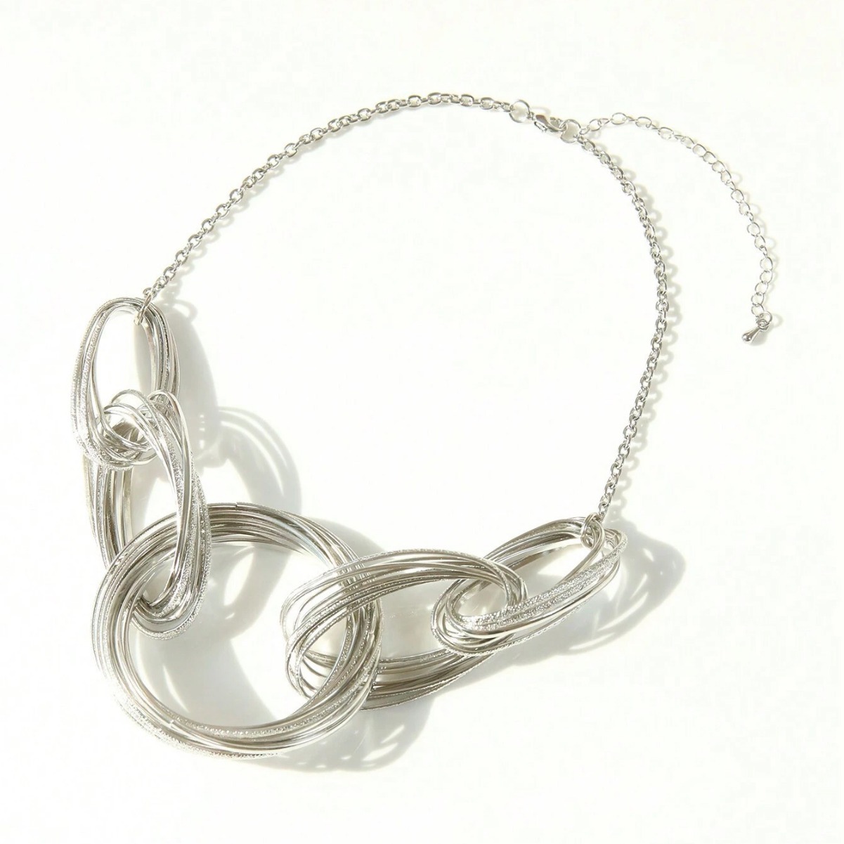 cable chain Chain Type Party, Bar Occasion Exaggerated Punk Geometric Iron Cable Chain Pendant Necklaces Wholesale