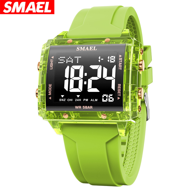 Smael Personalized Digital Men's Sports Watch Running Timer Waterproof Luminous Alarm Wholesale Multi-Function Smael Personalized Digital Men's Sports Watch Running Timer Waterproof Luminous Alarm Wholesale Multi-Function