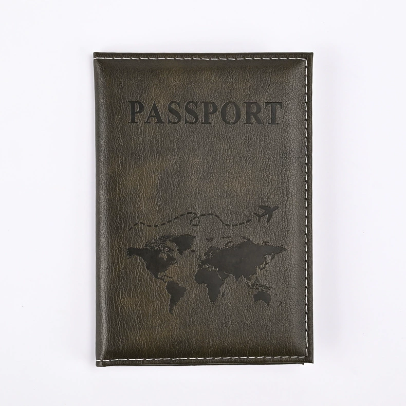 Passport case, polyurethane protective cover, compact 10.8×10.2×0.7 cm, multi-color options